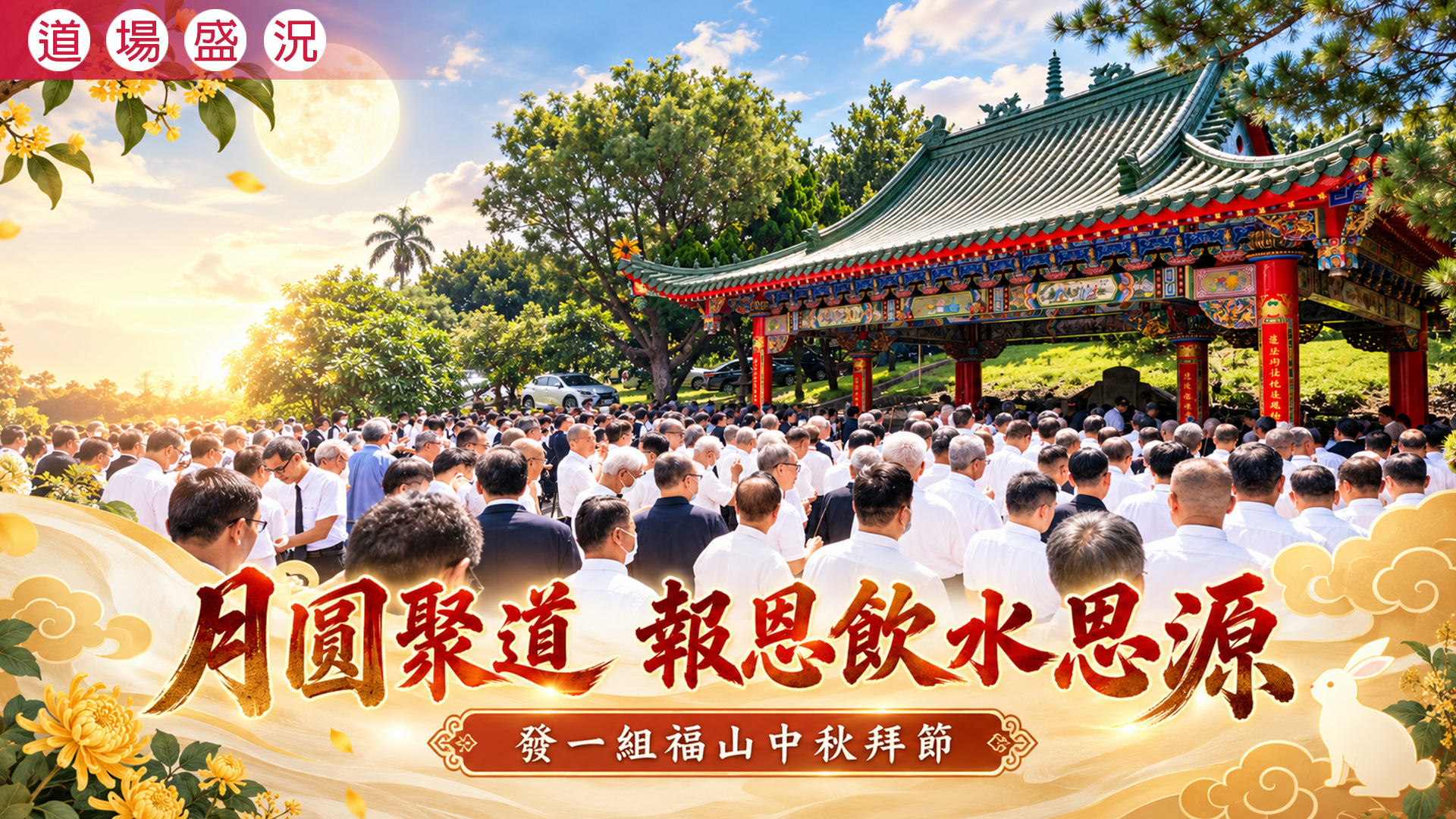 2026《月圓聚道 報恩飲水思源》發一組福山中秋拜節